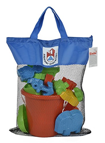 Simba 107114090 - Sandspielset, Eimergarnitur, Sandkasten, 22 Teile, 50x26, 5cm, Es Wird Nur Ein Artikel Geliefert von Simba