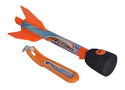 Simba 107202415 - Space Rocket Pfeifrakete, mit Pfeifton, Gummischleuder, 23cm, Outdoor, Gartenspielzeug, ab 3 Jahren, Orange von Simba