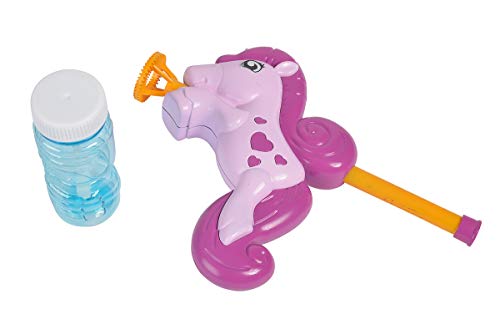 Simba 107282281 - Bubble Fun Seifenblasen Einhorn, 55ml Lauge, 13cm, ab 3 Jahre von Simba