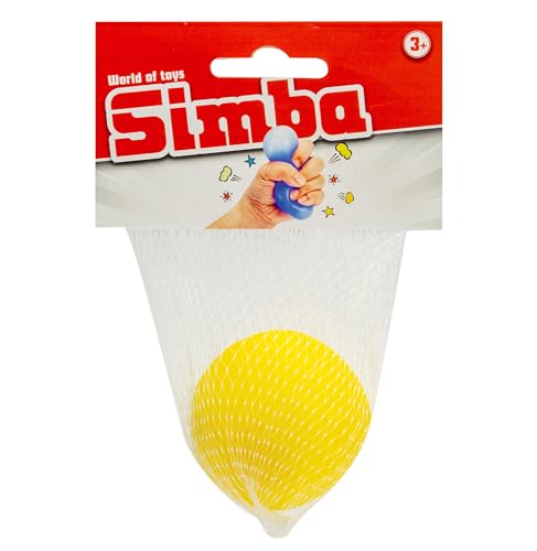 Simba 108614689 Anti-Stress Ball, 3-Fach Sortiert, es Wird nur EIN Artikel geliefert, 6cm, Ballspielzeug, Quetschball, Stressball, Knautschball, ab 3 Jahren von Simba