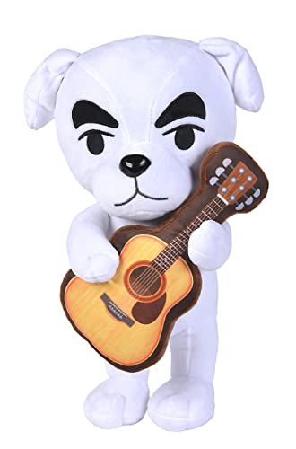 Simba 109231007 - Animal Crossing KK Slider, 40cm Plüschtier, New Horizons, Nintendo, Plüschfigur für Kinder ab den ersten Lebensmonaten, Weiß von Simba