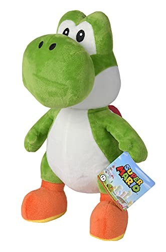 Simba 109231012 - Super Mario Yoshi Plüschfigur, 30cm, kuschelweich, Nintendo, Charakter aus weltberühmten Computerspiel, Dinosaurier, Kuscheltier, ab den ersten Lebensmonaten geeignet von Simba