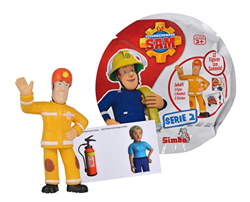 Simba 109251042 - Feuerwehrmann Sam Feuerwehrmann Sammelfiguren Serie 2, 12-fach Sortierung, 5-7cm von Simba