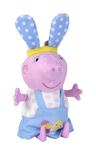 Simba 109262521 - Peppa Pig Osterspaß, Plüschtier, 20cm, im Osteroutfit, in Geschenkverpackung, Kuscheltier, Peppawutz, Ostergeschenk, ab den ersten Lebensmonaten geeignet von Simba