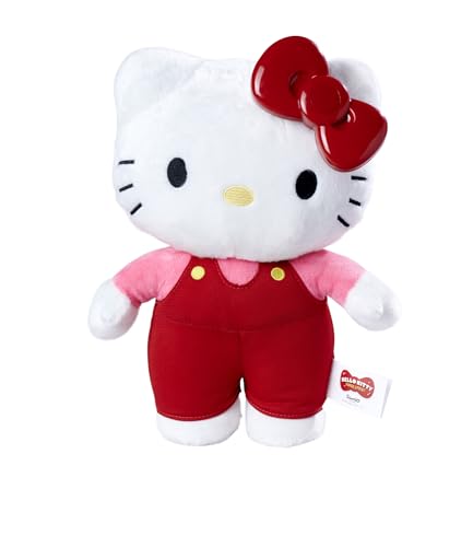 Simba 109280149 Hello Kitty Magic Bow Plüsch, mit original Serie, Licht und Sound, 30cm, ab den ersten Lebensmonaten geeignet von Simba