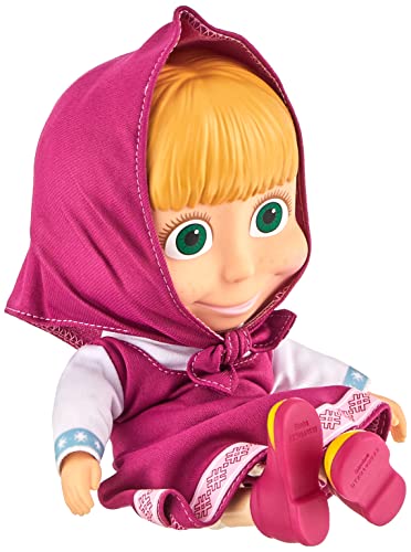 Simba 109301029009 Masha and The Bear Mascha Puppe Winter 23 cm, Mehrfarbig von Simba