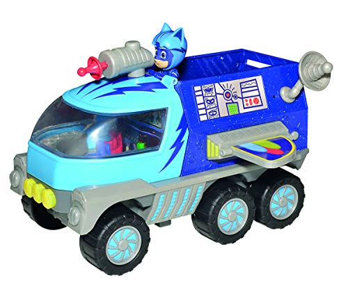 Simba 109402367 - PJ Masks Mond Rover, Catboy Figur, Licht und Sound, Schussfunktion, Action Figur, 27cm groß, für Kinder ab 3 Jahren von Simba