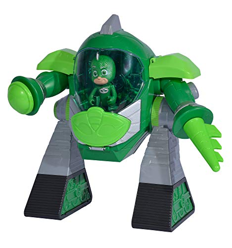 Simba 109402464 PJ Masks Turbo Roboter Gecko, mit Licht, mit Kanone, 23cm von Simba