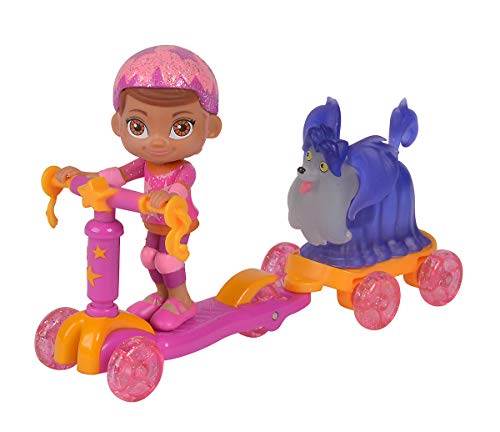 Vampirina Roller Poppy und Wolfie, 8cm, 3J+, Poppy und Wolfie beweglich, mit Anhänger von Simba