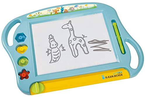 Simba 109462219 - KiKANiNCHEN Maltafel, 4 Stempel, Magnetstift, 45cm, ab 3 Jahre von Simba