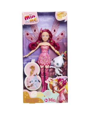 Simba 109480089 - Mia and Me Ankleidepuppe - Figur der Elfe Mia 23 cm mit Glasaugen, beweglichen Flügeln & Freundschaftsring, für Jungen und Mädchen ab 3 Jahren[Exklusiv bei Amazon] von Simba