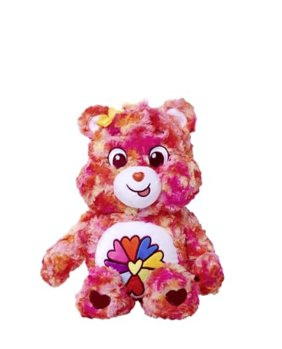 Simba 6305878001 - Glücksbärchi, Flower Power Bärchi, 35cm, Care Bears Plüschfigur von Simba