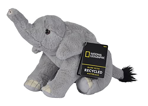 Simba 6315870101 - Disney National Geographic Afrikanischer Elefant, 25cm Plüschtier, für Kinder ab den ersten Lebensmonaten geeignet von Simba