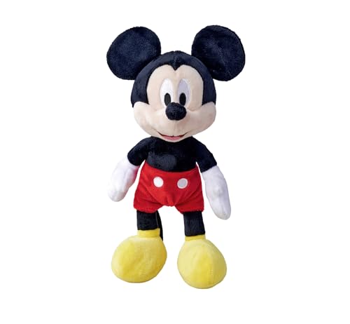 Simba 6315870225 - Disney Mickey Mouse, 25cm Plüschtier, Kuscheltier, Micky Maus, ab den ersten Lebensmonaten, Rot von Simba