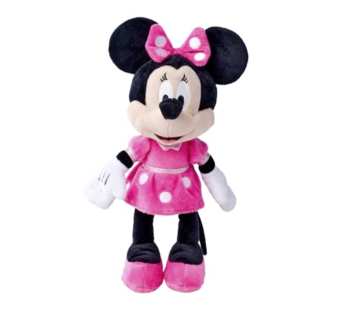 Simba 6315870227 - Disney Minnie Mouse, 25cm Plüschtier Im Pinken Kleid, Kuscheltier, Micky Maus, Ab Den Ersten Lebensmonaten, Rosa von Simba