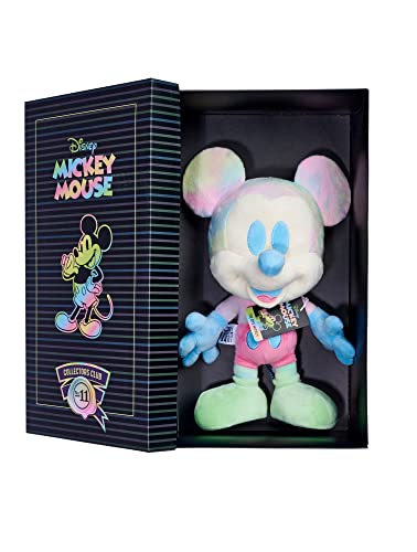 Simba 6315870310 - Disney Tie Dye Mickey Mouse, Sammler Plüschtier in Geschenkbox, Nr. 11 der Kollektion von 12, Amazon Exclusiv, 35cm Plüschfigur, Sammlerstück, ab den ersten Lebensmonaten geeignet von Simba