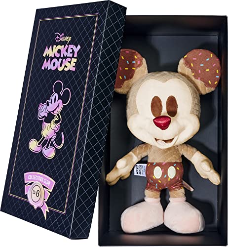 Simba 6315870311 - Disney Ice Cream Mickey Mouse, Sammler Plüschtier in Geschenkbox, Nr. 6 der Kollektion von 12, Amazon Exclusiv, 35cm Plüschfigur, Sammlerstück, ab den ersten Lebensmonaten geeignet von Simba