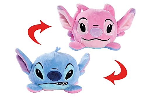 Simba 6315870317 - Disney Lilo und Stitch, Wendeplüschtier, 8cm, 2 Gesichter, für Kinder ab den ersten Lebensmonaten geeignet von Simba