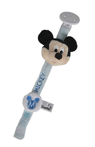 Simba 6315874807 - Disney Mickey Maus, Schnullerband, 20 cm, blau von Simba