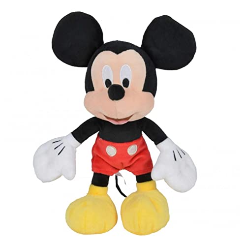 Simba 6315874842 - Disney Mickey Mouse, 25cm, Micky Maus, Kuscheltier, Plüschtier, ab den ersten Lebensmonaten von Simba