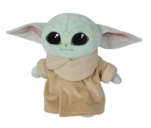 Simba 6315875778 – Disney Mandalorian, 25cm Plüschfigur, The Child, Baby Yoda, ab den ersten Lebensmonaten geeignet, Meerkleurig von Simba