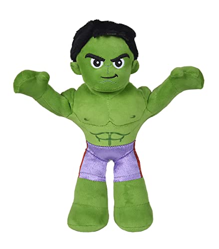 Disney Marvel Hulk Poseable 25cm Plüschfigur, für Kinder ab den ersten Lebensmonaten geeignet von Simba