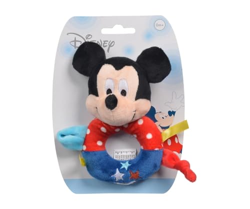 Simba 6315876387 - Disney Mickey Maus Ringrassel, bunt, 14cm, ab den ersten Lebensmonaten geeignet, Babyspielzeug, Rassel, Micky Mouse Simba 6315876387 - Disney Mickey Maus Ringrassel, bunt, 14cm, ab den ersten Lebensmonaten geeignet, Babyspielzeug, Rassel, Micky Mouse von Simba