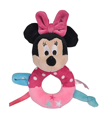 Simba 6315876392 - Disney Minnie Maus Ringrassel, bunt, 14cm, ab den ersten Lebensmonaten geeignet, Babyspielzeug, Rassel, Micky Mouse von Disney