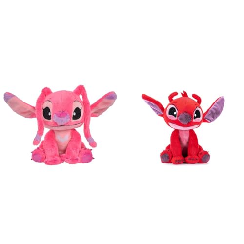 Simba 6315876954NPB - Disney Lilo und Stitch Plüschfigur & 6315876986NPB - Disney Lilo und Stitch Plüschfigur, 25cm, Leroy, Kuscheltier, ab den ersten Lebensmonaten geeignet von Simba