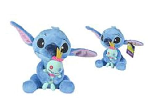 SIMBA 6315877004X06 Disney Stitch mit Scrump 25 cm Offizielles lizensiertes Kuschelkind, weicher Charakter aus der Serie Lilo und Stitch. von Disney