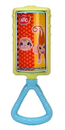 Simba ABC Drehbare Klang-Rassel, 2-Fach Sortiert, es Wird nur EIN Artikel geliefert, mit Alpengeläute, drehbare Bunte Rolle, 15cm, ab 3 Monate Simba ABC Drehbare Klang-Rassel, 2-Fach Sortiert, es Wird nur EIN Artikel geliefert, mit Alpengeläute, drehbare Bunte Rolle, 15cm, ab 3 Monate von Simba