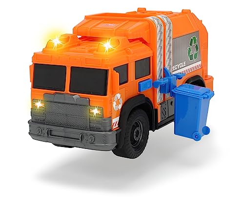 Dickie Toys 203306001 Recycle Truck, Müllauto, Müllabfuhrwagen, Müllfahrzeug, Müllwagen, Spielzeugauto, Abfallbehälter fährt auf und ab, Licht & Sound, inkl. Batterien, 30 cm groß, ab 3 Jahren Dickie Toys 203306001 Recycle Truck, Müllauto, Müllabfuhrwagen, Müllfahrzeug, Müllwagen, Spielzeugauto, Abfallbehälter fährt auf und ab, Licht & Sound, inkl. Batterien, 30 cm groß, ab 3 Jahren von Dickie Toys