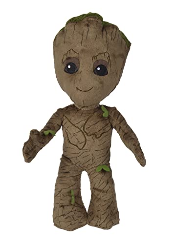 Simba 6315875808 - Disney Marvel Floppy Young Groot 25cm Plüschfigur, für Kinder ab den ersten Lebensmonaten geeignet von Simba