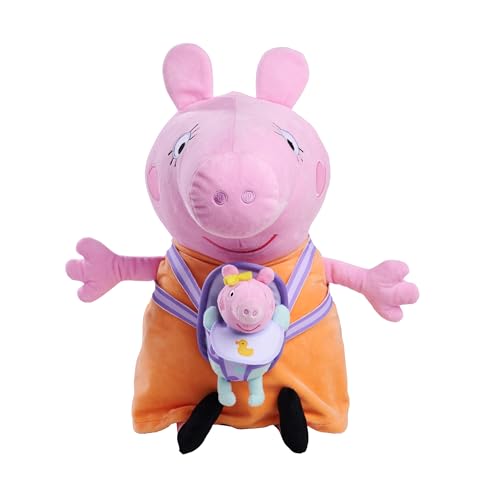 Simba Toys - Peppa Wutz – Mama mit Evie Plüschfigur 33 cm – weiches Kuscheltier für Kinder ab 0 Jahren –Stofftier bekannt aus der TV Serie – Geschenkidee – hochwertig verarbeitet – ideal zum Kuscheln Simba Toys - Peppa Wutz – Mama mit Evie Plüschfigur 33 cm – weiches Kuscheltier für Kinder ab 0 Jahren –Stofftier bekannt aus der TV Serie – Geschenkidee – hochwertig verarbeitet – ideal zum Kuscheln von Simba