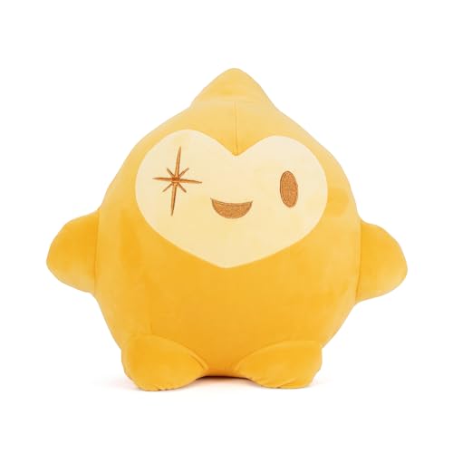 Disney Wish Star 40 cm großes Squishy Plüschtier Mega Star Plüsch, geeignet für verträumte Drücken, Kuscheln und schlafende Wünsche, ab 0 Monaten, Gelb von Simba