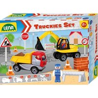 LENA® 01631 - Truckies Set Baustelle, Kipper, Bagger und Zubehör, 17-teilig LENA® 01631 - Truckies Set Baustelle, Kipper, Bagger und Zubehör, 17-teilig von Simm Spielwaren GmbH