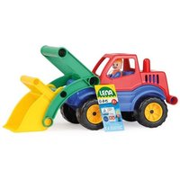 LENA® 04352EC - Aktive, Schaufellader mit Spielfigur, mehrfarbig, Länge 33 cm von Simm