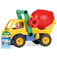 LENA® Aktive 04353EC - Betonmischer mit Spielfigur, Länge 28 cm von Simm