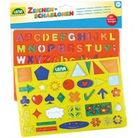 Lena - Zeichenschablonen Alphabet und Zahlen und Zeichen von Simm Spielwaren