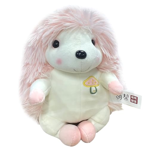 Simmpu Hedgehog Plush Doll, Rosa Igel PlüSch Mini PlüSch Puppe Nette Rosa Igel PlüSch Klein Igel PlüSch, Geeignet FüR Jungen Und MäDchen 23CM von Simmpu