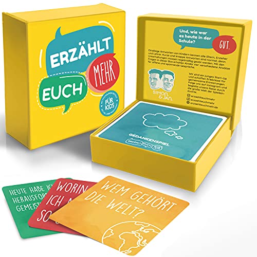 Erzählt euch mehr für Kids - Kommunikationsspiel für Kinder - Achtsamkeit und Selbstreflexion (Erzählt euch mehr Kids) von Simon und Jan