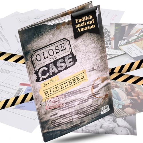 Simon und Jan CLOSE The CASE - Der Fall Hildenberg I Mörderisches Krimispiel I Escape Room Spiel für Erwachsene I Detektivspiel Made In Germany von Simon und Jan