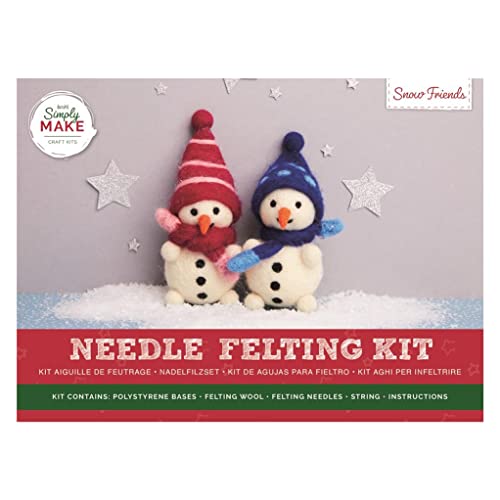 Simply Make DSM 106115 Bastelset zum Filzen von Schneefreunden, 3 Stück, mehrfarbig Simply Make DSM 106115 Bastelset zum Filzen von Schneefreunden, 3 Stück, mehrfarbig von Simply MAKE