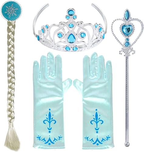 Sincere Party Mädchen Elsa Prinzessin Kostümzubehör Fancy Dress Up Cosplay Exquisite Match Sets von Sincere Party