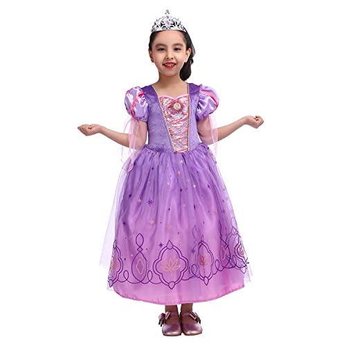 Sincere Party Mädchen Rapunzel Prinzessin Fancy Kleid mit Tiara 3-4 Jahre, neue Option von Sincere Party