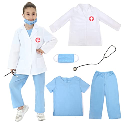 Sincere Party Unisex Kinder Arzt Kostüm Blau Arztpeelings Stil D 7-9 Jahre von Sincere Party