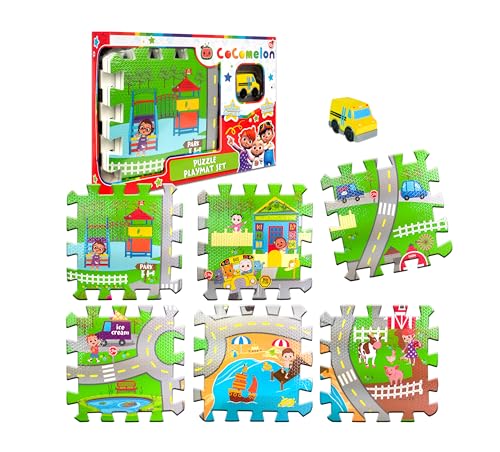 Sinco Creations Cocomelon Eva-Puzzle-Spielmatten-Set, Eva-Schaumstoff, für Babys, Puzzle, Bodenfliesen, offizielles Cocomelon, Kleinkindspielzeug, Alter 12 Monate von Sinco Creations