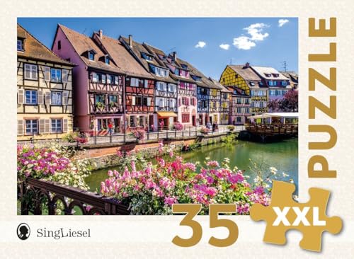 Demenz-Puzzle: Colmar. Das Demenz-Puzzle-Spiel mit 35 Puzzle-Teilen im XXL-Format.: Der Puzzle-Spiele-Spaß bei Demenz, Aktivierung und Beschäftigung bei Demenz. von SingLiesel