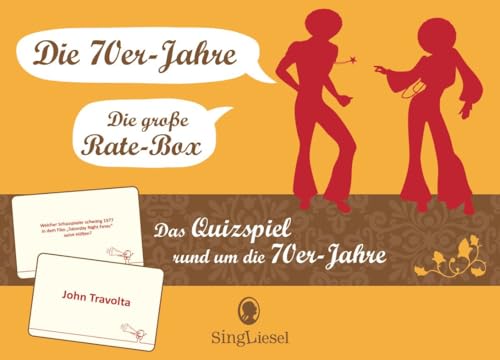 SingLiesel Das 70er-Jahre-Quiz. Das große Quiz-Spiel rund um die 70er. Rätsel-Spaß und ideales Gedächtnistraining. Auch bei Demenz und Gedächtnisschwäche von SingLiesel