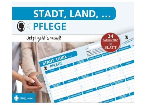 SingLiesel Stadt, Land, Pflege | Stadt Land Fluss Spielblock für Pflegekräfte – mit lustigen Fragen & kreativen Themen | Geschenkidee für Team, Praxis oder Pflegeheim SingLiesel Stadt, Land, Pflege | Stadt Land Fluss Spielblock für Pflegekräfte – mit lustigen Fragen & kreativen Themen | Geschenkidee für Team, Praxis oder Pflegeheim von SingLiesel